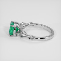 1.54 Ct. Emerald Ring, 18K White Gold 4