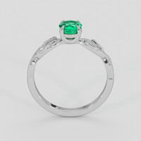 0.53 Ct. Emerald Ring, 18K White Gold 3