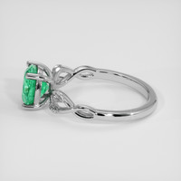 1.35 Ct. Emerald Ring, 18K White Gold 4