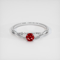 Ruby Ring 0.38 Ct., 18K White Gold Preview