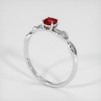 Ruby Ring 0.38 Ct., 18K White Gold Preview
