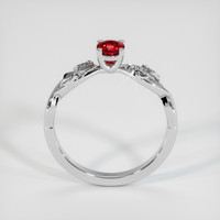 0.44 Ct. Ruby Ring, 18K White Gold 3