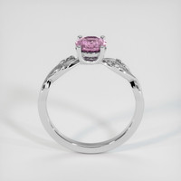 0.94 Ct. Pink Sapphire Ring, 18K White Gold 3