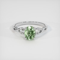 1.59 Ct. Sapphire Ring, 18K White Gold 1