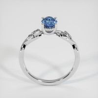 1.17 Ct. Blue Sapphire Ring, 18K White Gold 3
