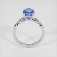 2.59 Ct. Blue Sapphire Ring, 18K White Gold 3