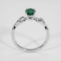 1.22 Ct. Bluish Green Sapphire Ring, 18K White Gold 3