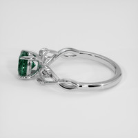 1.22 Ct. Bluish Green Sapphire Ring, 18K White Gold 4