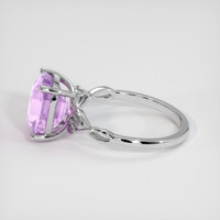 5.05 Ct. Purplish Pink Sapphire Ring, 18K White Gold 4