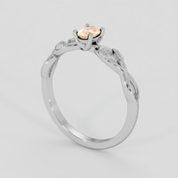 0.37 Ct. Bi Color / Parti Sapphire Ring, 18K White Gold 2