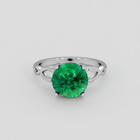 4.36 Ct. Emerald Ring, 18K White Gold 1