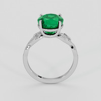 4.36 Ct. Emerald Ring, 18K White Gold 3