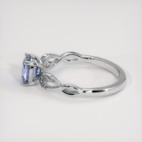 1.20 Ct. Violet Sapphire Ring, 18K White Gold 4