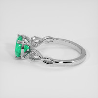 1.33 Ct. Emerald Ring, 18K White Gold 4