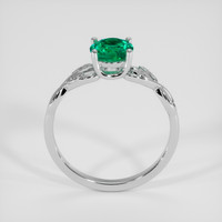0.74 Ct. Emerald Ring, 18K White Gold 3
