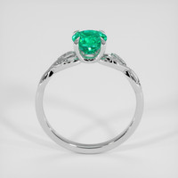 0.78 Ct. Emerald Ring, 18K White Gold 3