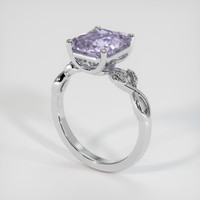 3.55 Ct. Sapphire Ring, 18K White Gold 2