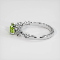 0.77 Ct. Bi Color Sapphire Ring, 18K White Gold 4