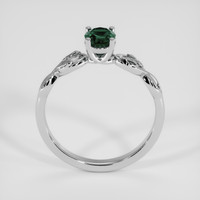 0.65 Ct. Bluish Green Sapphire Ring, 18K White Gold 3