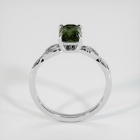 1.84 Ct. Bluish Green Sapphire Ring, 18K White Gold 3