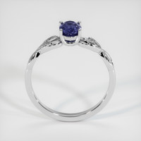 0.79 Ct. Purple Sapphire Ring, 18K White Gold 3