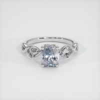 1.29 Ct. Sapphire Ring, 18K White Gold 1