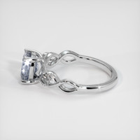 1.29 Ct. Sapphire Ring, 18K White Gold 4