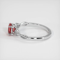 0.73 Ct. Sapphire Ring, 18K White Gold 4