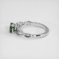 0.66 Ct. Sapphire Ring, 18K White Gold 4