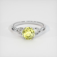 1.23 Ct. Sapphire Ring, 18K White Gold 1