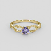 0.41 Ct. Purple Spinel Ring, 10K Yellow Gold 1