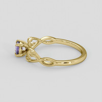 0.41 Ct. Purple Spinel Ring, 10K Yellow Gold 4