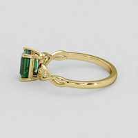 0.98 Ct. Green Tourmaline Ring, 10K Yellow Gold 4
