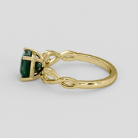 2.05 Ct. Bluish Green Sapphire Ring, 10K Yellow Gold 4