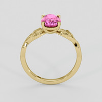 1.32 Ct. Pink Sapphire Ring, 10K Yellow Gold 3