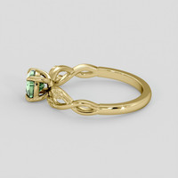 1.03 Ct. Green Sapphire Ring, 10K Yellow Gold 4