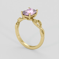 2.10 Ct. Pink Sapphire Ring, 10K Yellow Gold 2