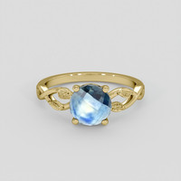 1.22 Ct. Bi Color Sapphire Ring, 10K Yellow Gold 1