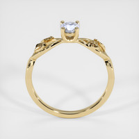 0.60 Ct. Greyish Blue Sapphire Ring, 10K Yellow Gold 3