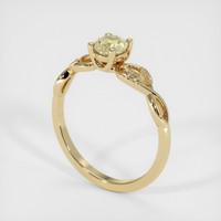 0.55 Ct. Bi Color Sapphire Ring, 14K Yellow Gold 2
