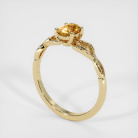 0.63 Ct. Bi Color Sapphire Ring, 14K Yellow Gold 2