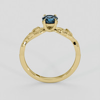 0.82 Ct. Greenish Blue Cobalt Spinel Ring, 14K Yellow Gold 3