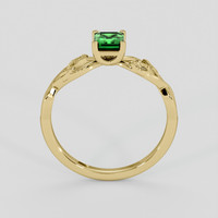 0.44 Ct. Green Chrome Tourmaline Ring, 14K Yellow Gold 3