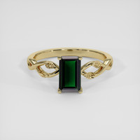 1.49 Ct. Tsavorite Garnet Ring, 14K Yellow Gold 1