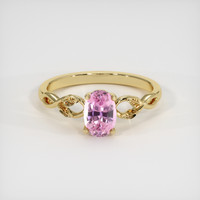 1.08 Ct. Sapphire Ring, 14K Yellow Gold 1