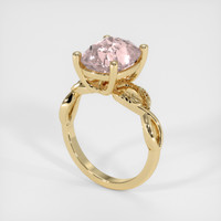 5.28 Ct. Padparadscha Sapphire Ring, 14K Yellow Gold 2