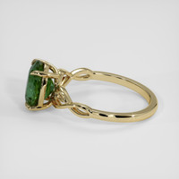 2.80 Ct. Yellowish Green Sapphire Ring, 14K Yellow Gold 4
