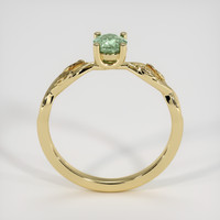 0.44 Ct. Green Sapphire Ring, 14K Yellow Gold 3