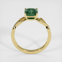 2.05 Ct. Bluish Green Sapphire Ring, 14K Yellow Gold 3