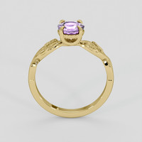 0.99 Ct. Purple Sapphire Ring, 14K Yellow Gold 3